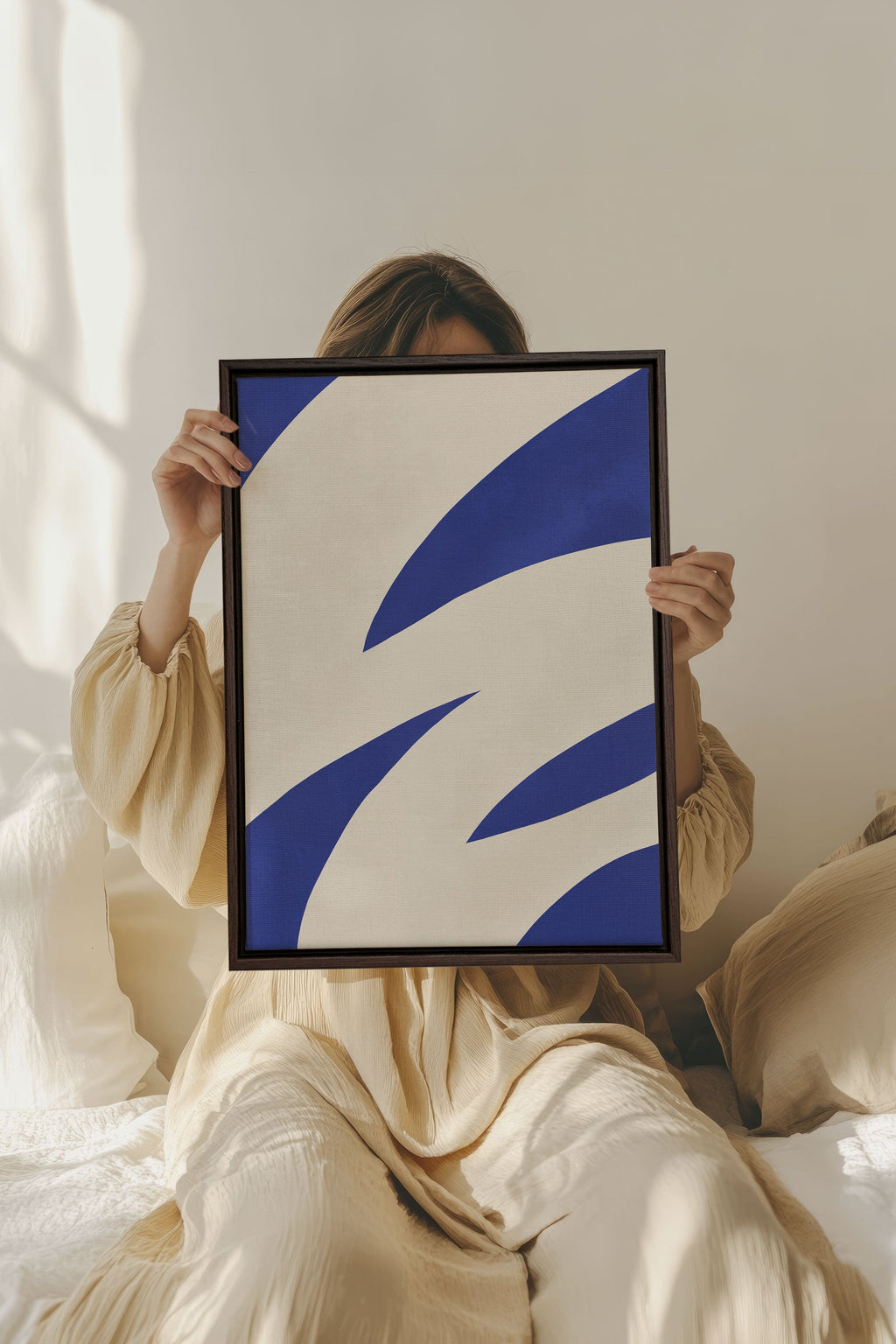 COBALT FLOW, Stretched Canvas Artwork