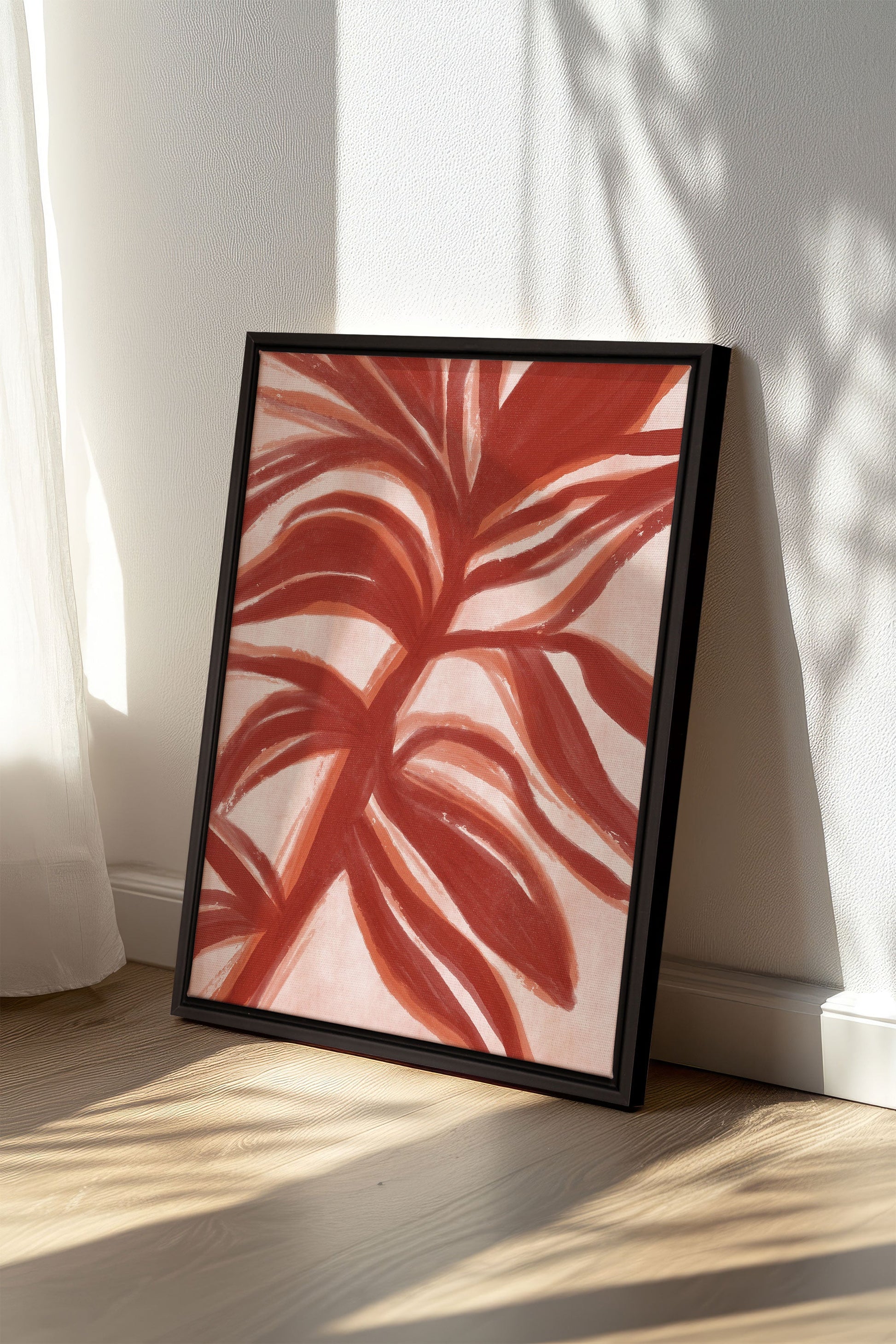 BOTANIC FLAME, Stretched Canvas Artwork
