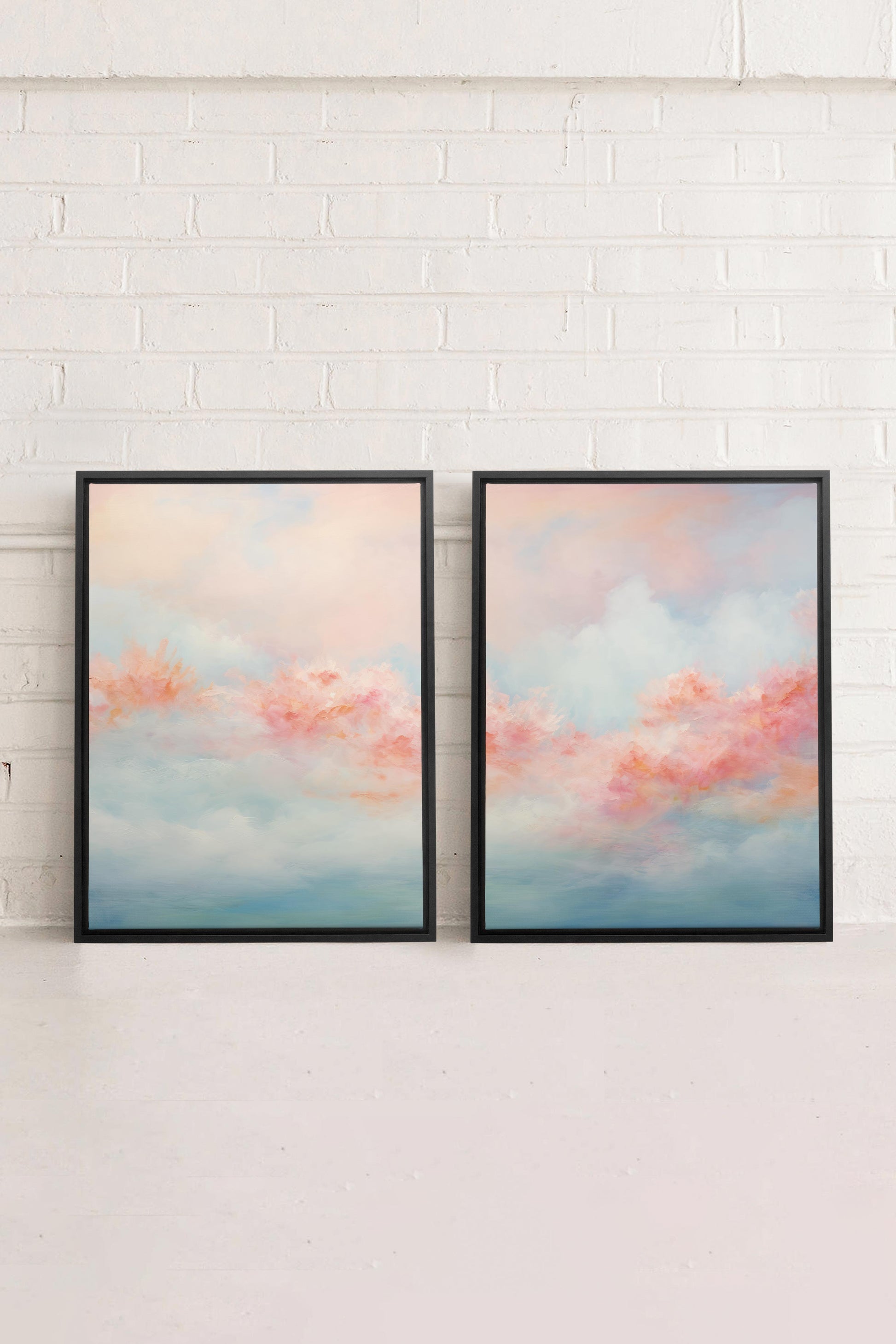 MYSTIC SUNSET DUO (2 Stretched Canvas Artworks)