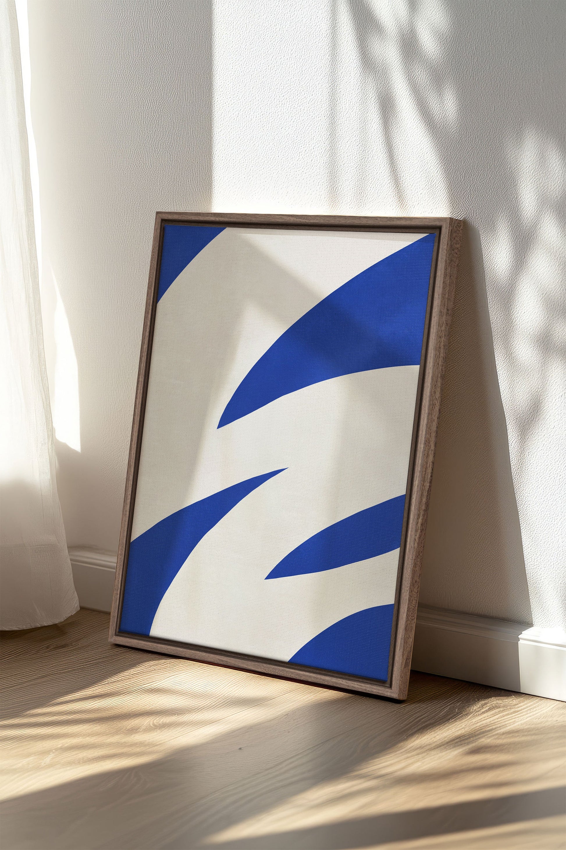 COBALT FLOW, Stretched Canvas Artwork