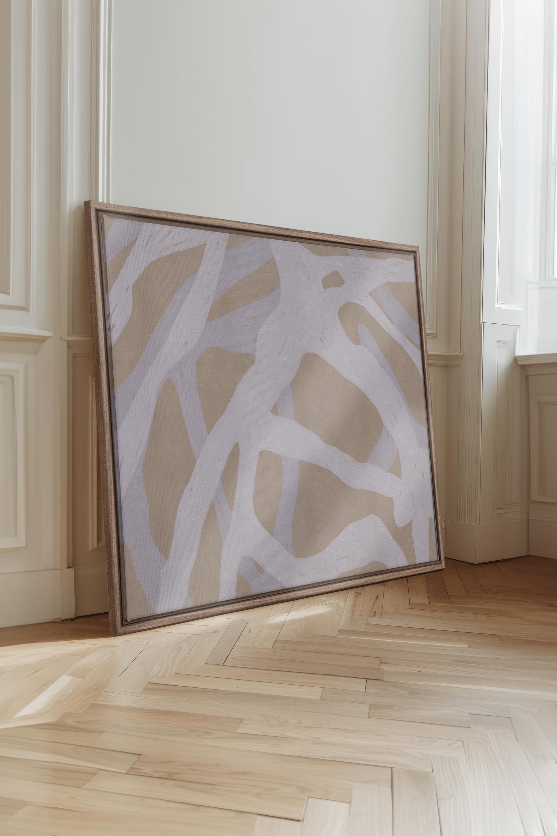 Natural Weaving, Stretched Canvas Artwork