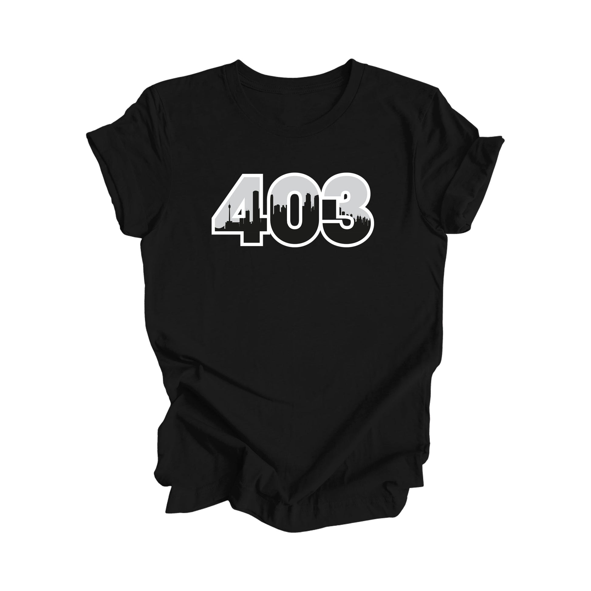 403 Calgary Alberta Canada Area Code City Skyline Gift - Unisex T-Shirt - Inspired X