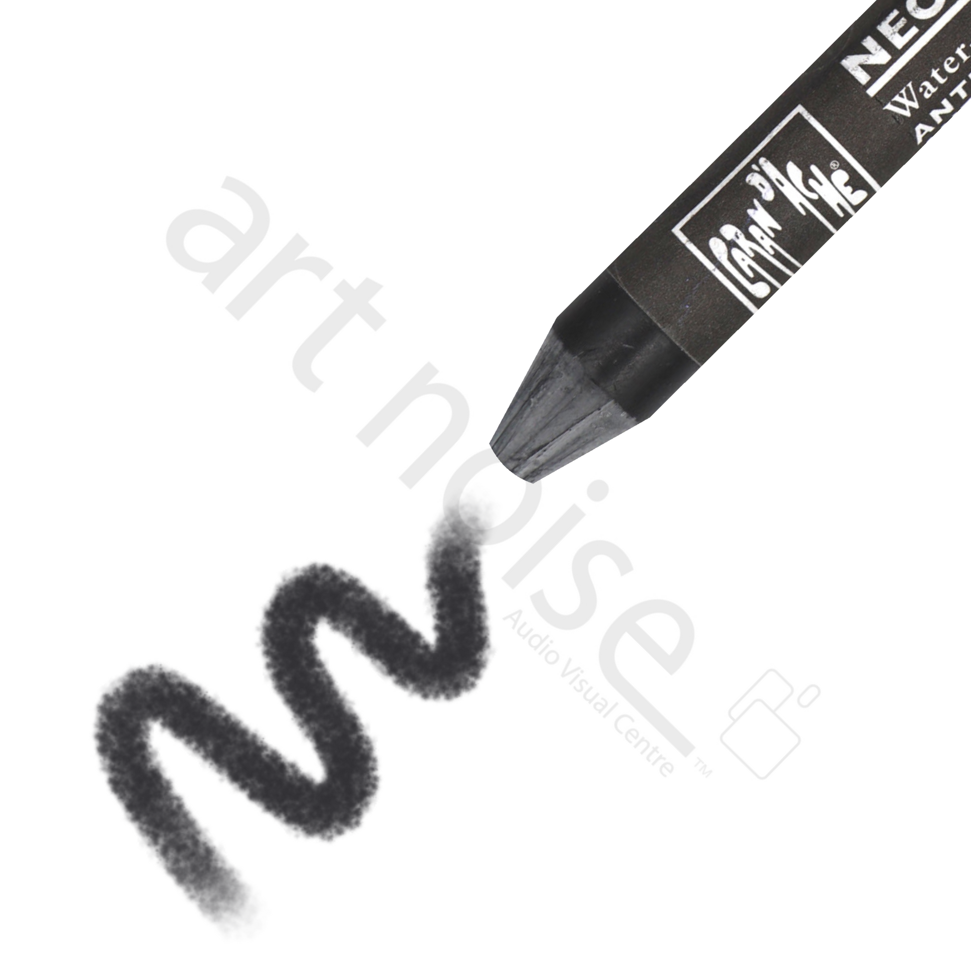 Caran d'Ache - Classic Neocolor II Water Soluble Wax Crayon - Black, White and Greys