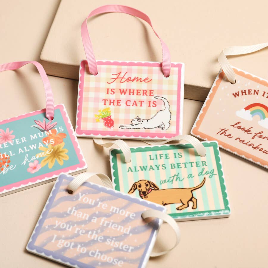 Cat Hanging Plaque