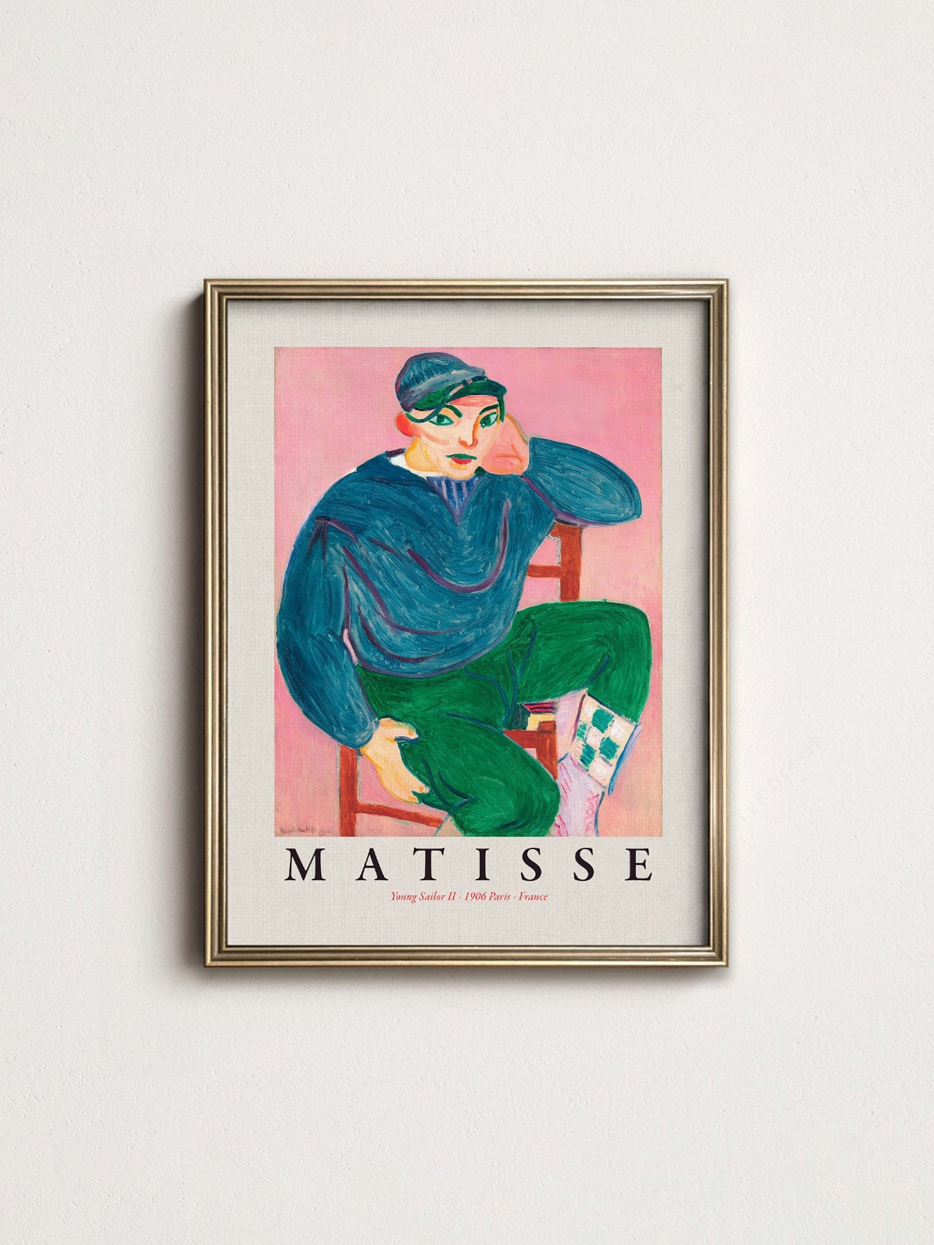 Henri Matisse Young Sailor II Art Print – Museum Wall Poster