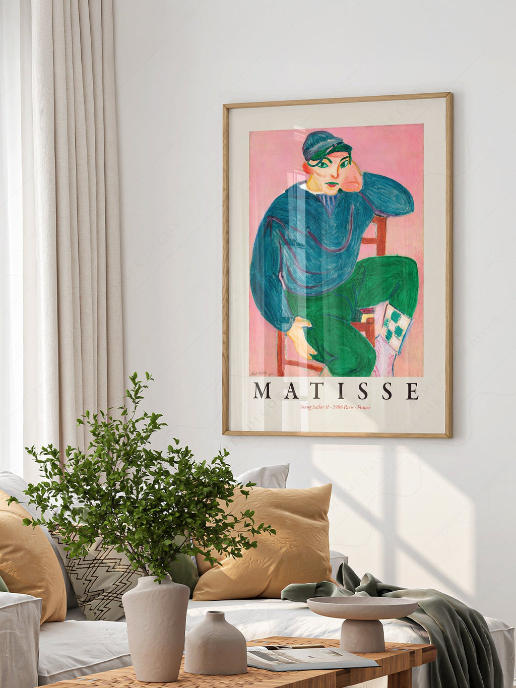 Henri Matisse Young Sailor II Art Print – Museum Wall Poster