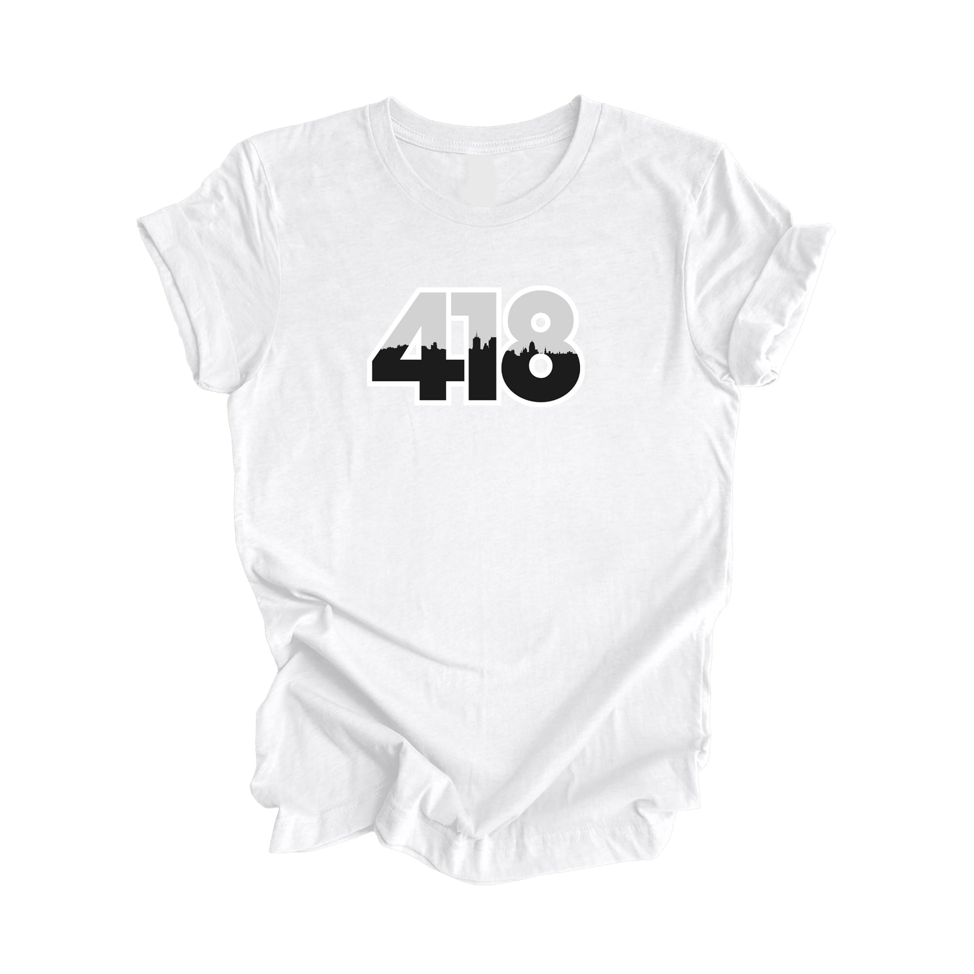 418 Quebec City Quebec Canada Area Code City Skyline Gift - Unisex T-Shirt - Inspired X