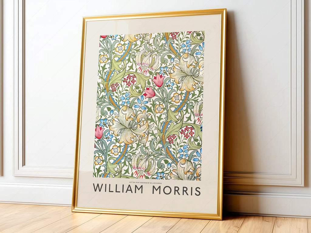 William Morris Golden Lily Art Print – Botanical Wall Art Poster