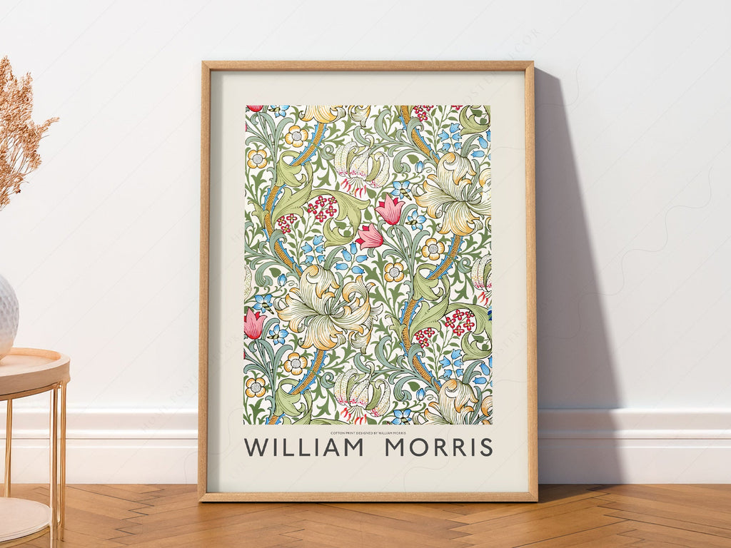 William Morris Golden Lily Art Print – Botanical Wall Art Poster