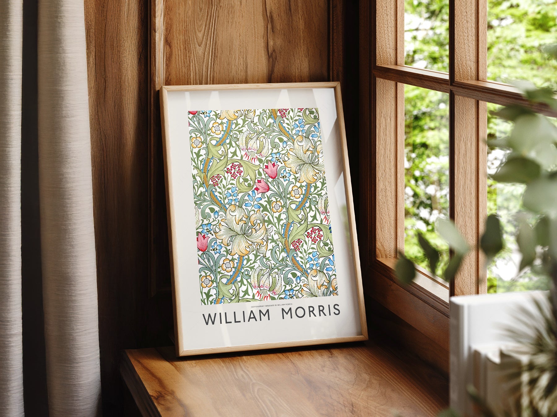 William Morris Golden Lily Art Print – Botanical Wall Art Poster