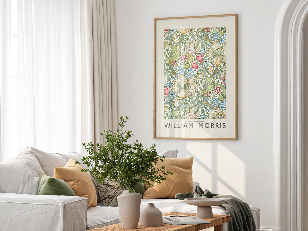 William Morris Golden Lily Art Print – Botanical Wall Art Poster