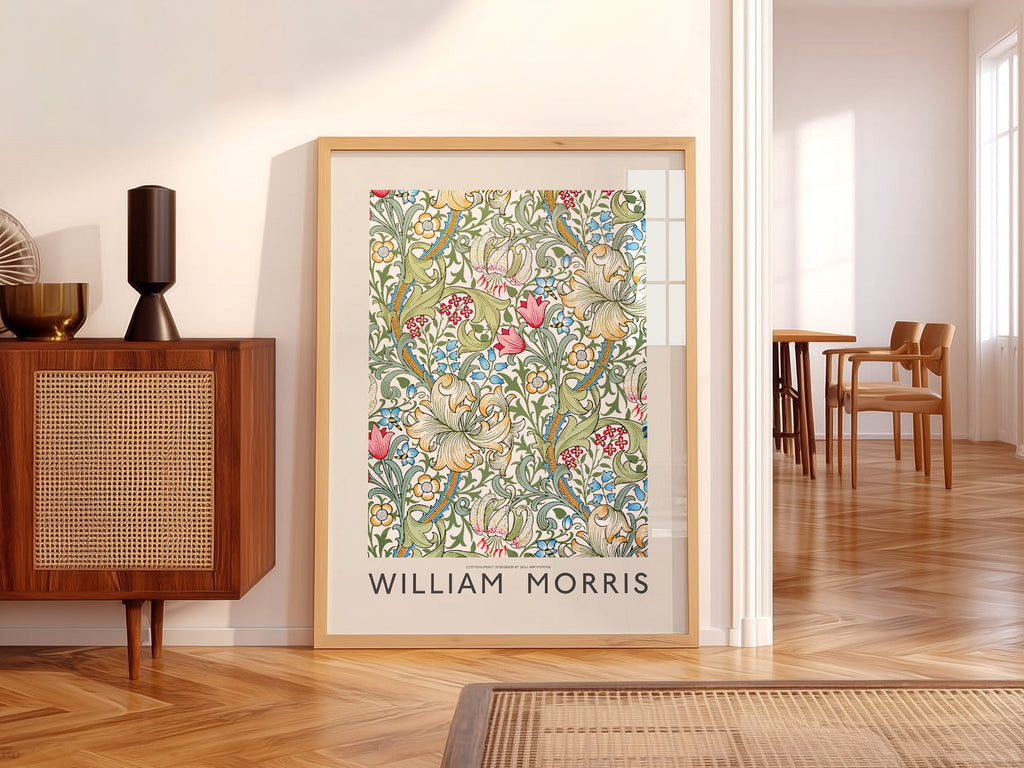 William Morris Golden Lily Art Print – Botanical Wall Art Poster