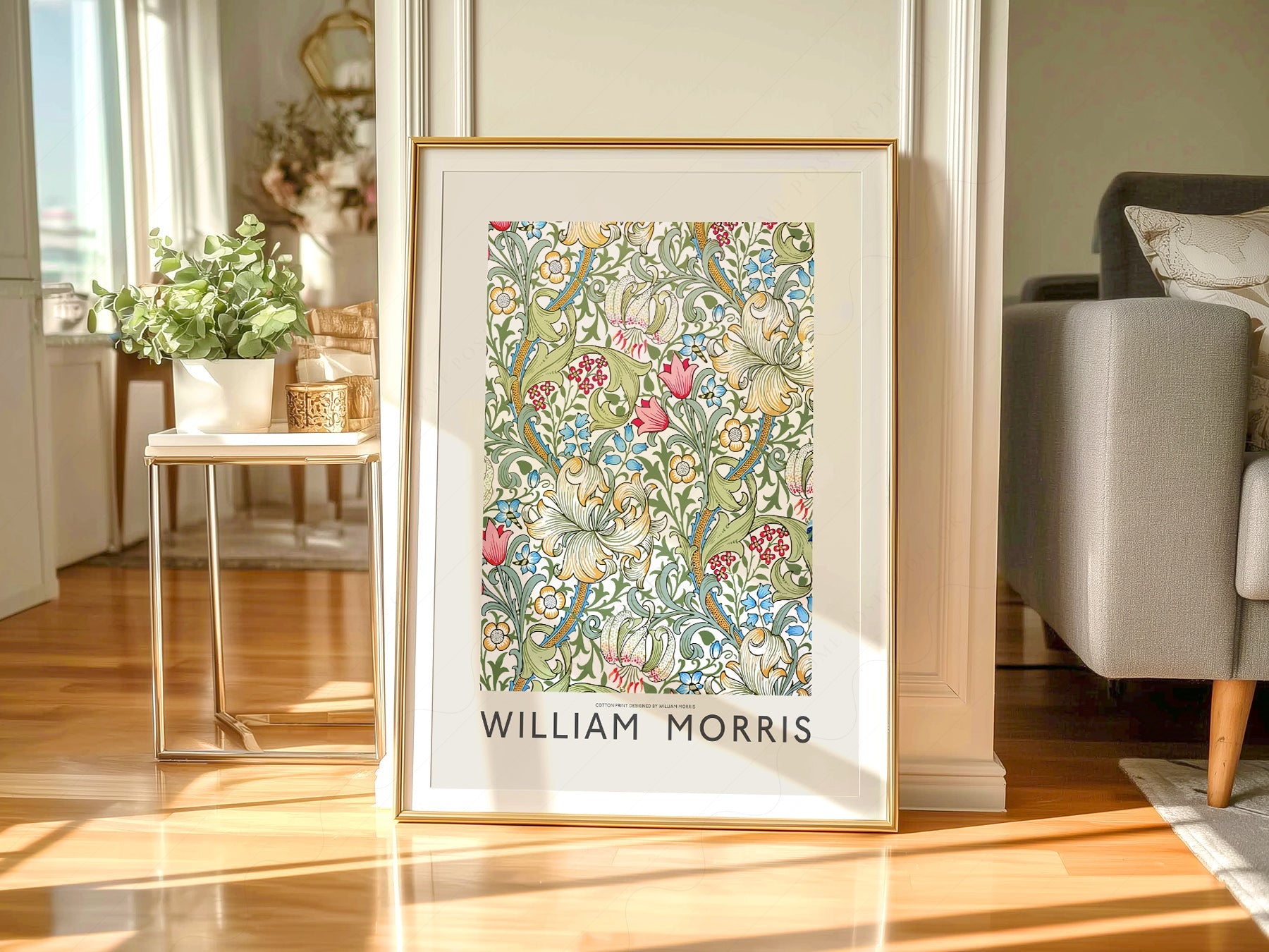 William Morris Golden Lily Art Print – Botanical Wall Art Poster