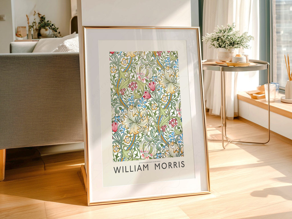 William Morris Golden Lily Art Print – Botanical Wall Art Poster