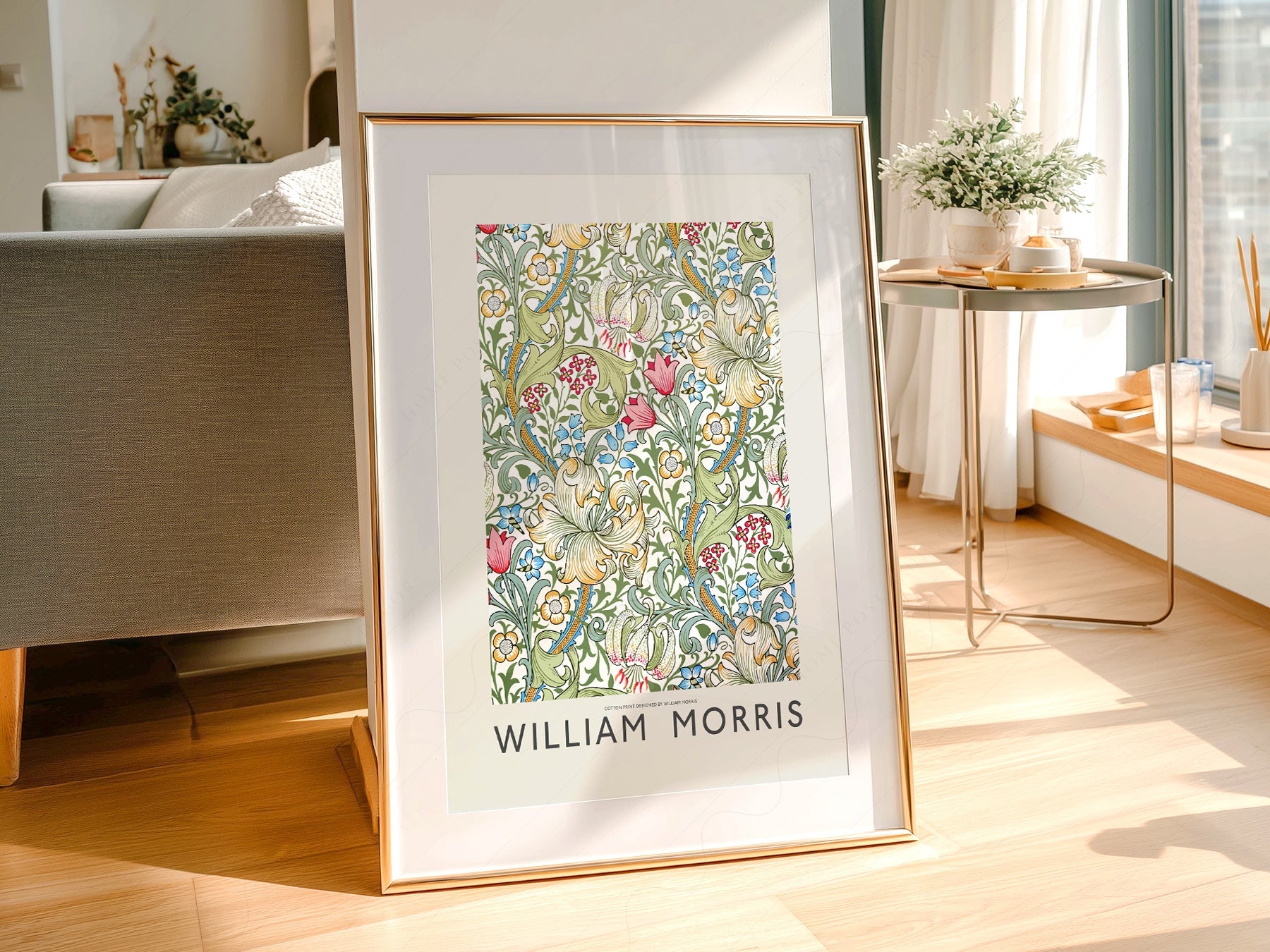 William Morris Golden Lily Art Print – Botanical Wall Art Poster