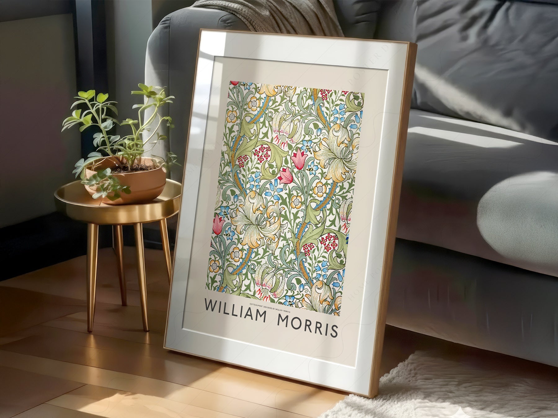 William Morris Golden Lily Art Print – Botanical Wall Art Poster