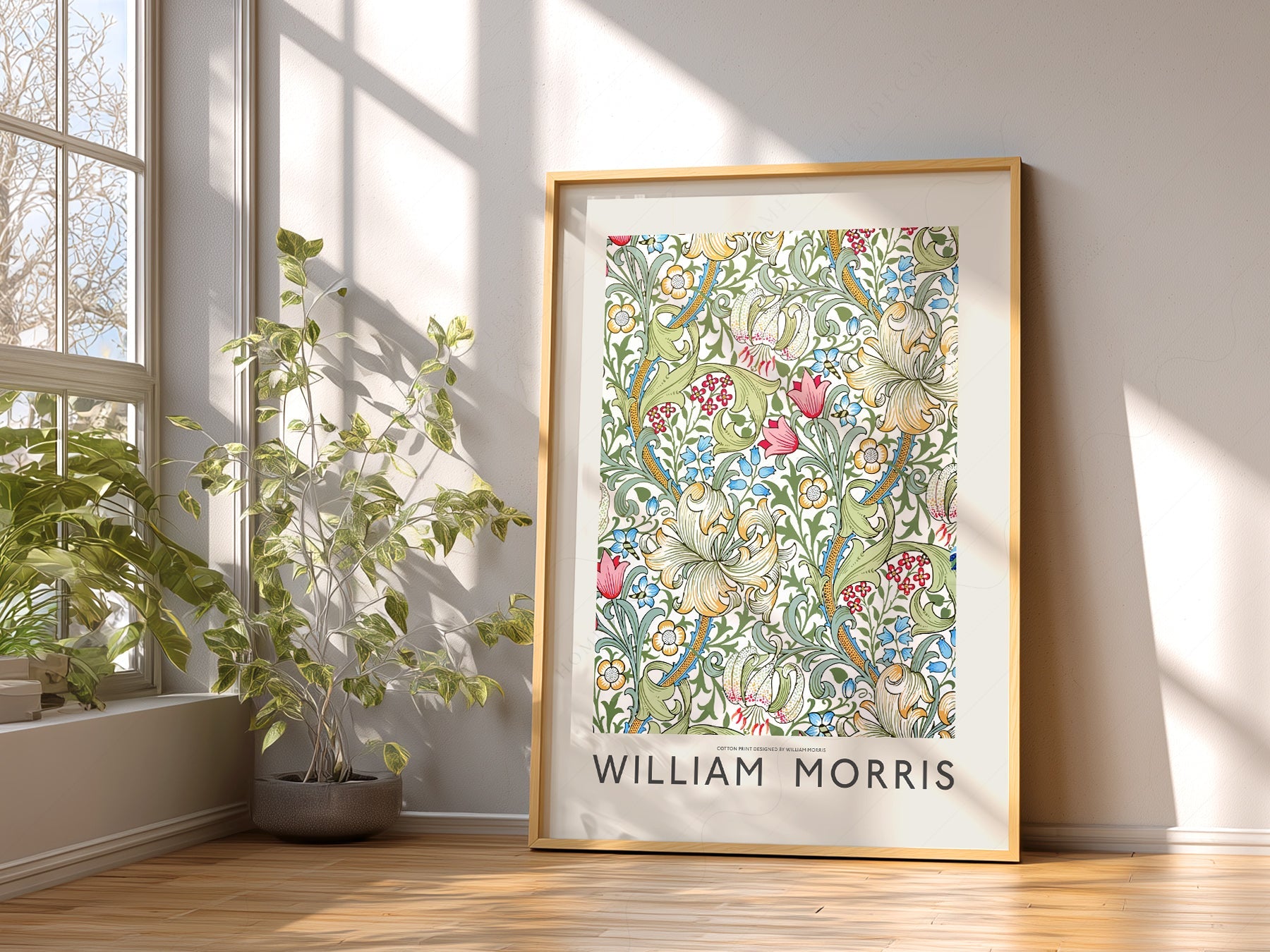 William Morris Golden Lily Art Print – Botanical Wall Art Poster