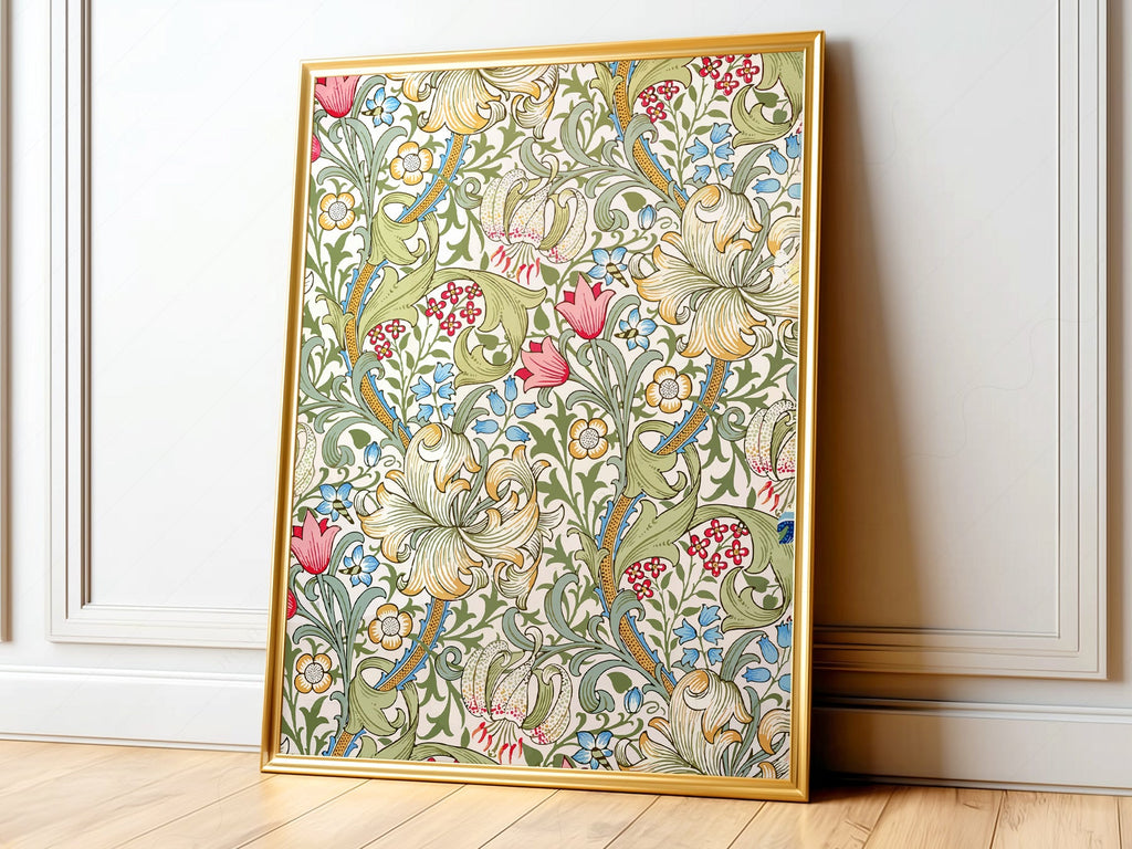 William Morris Golden Lily Art Print – Floral Wall Art