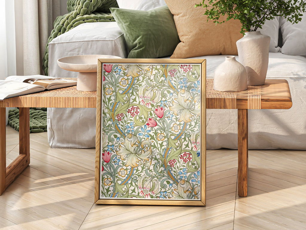William Morris Golden Lily Art Print – Floral Wall Art