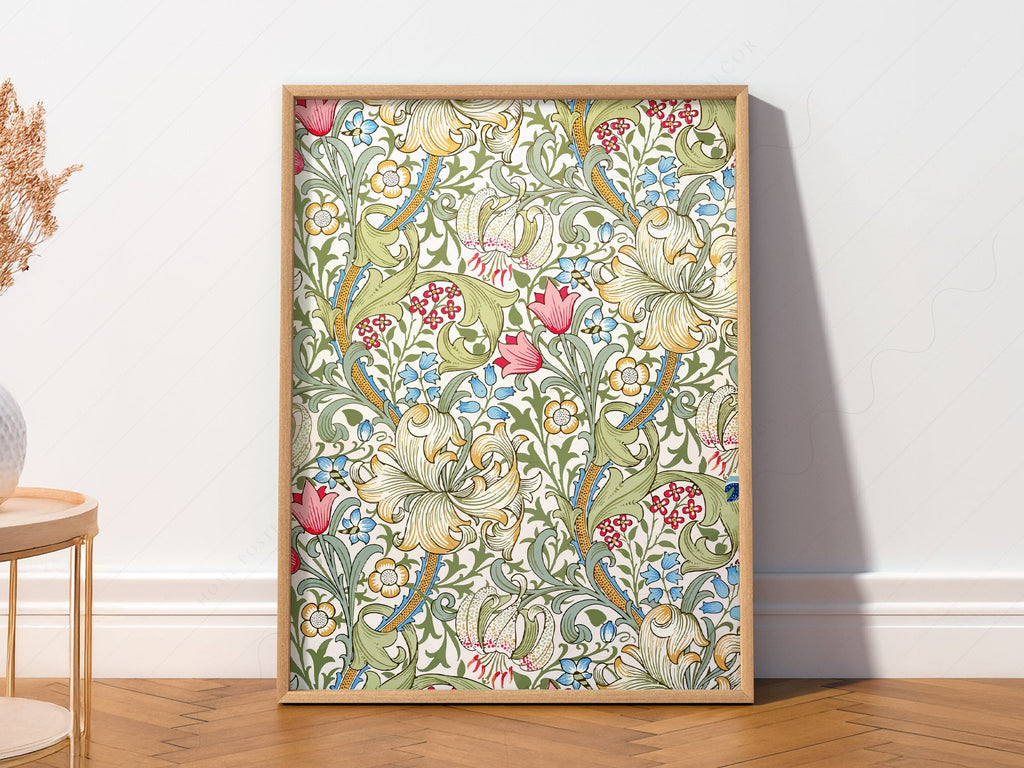 William Morris Golden Lily Art Print – Floral Wall Art
