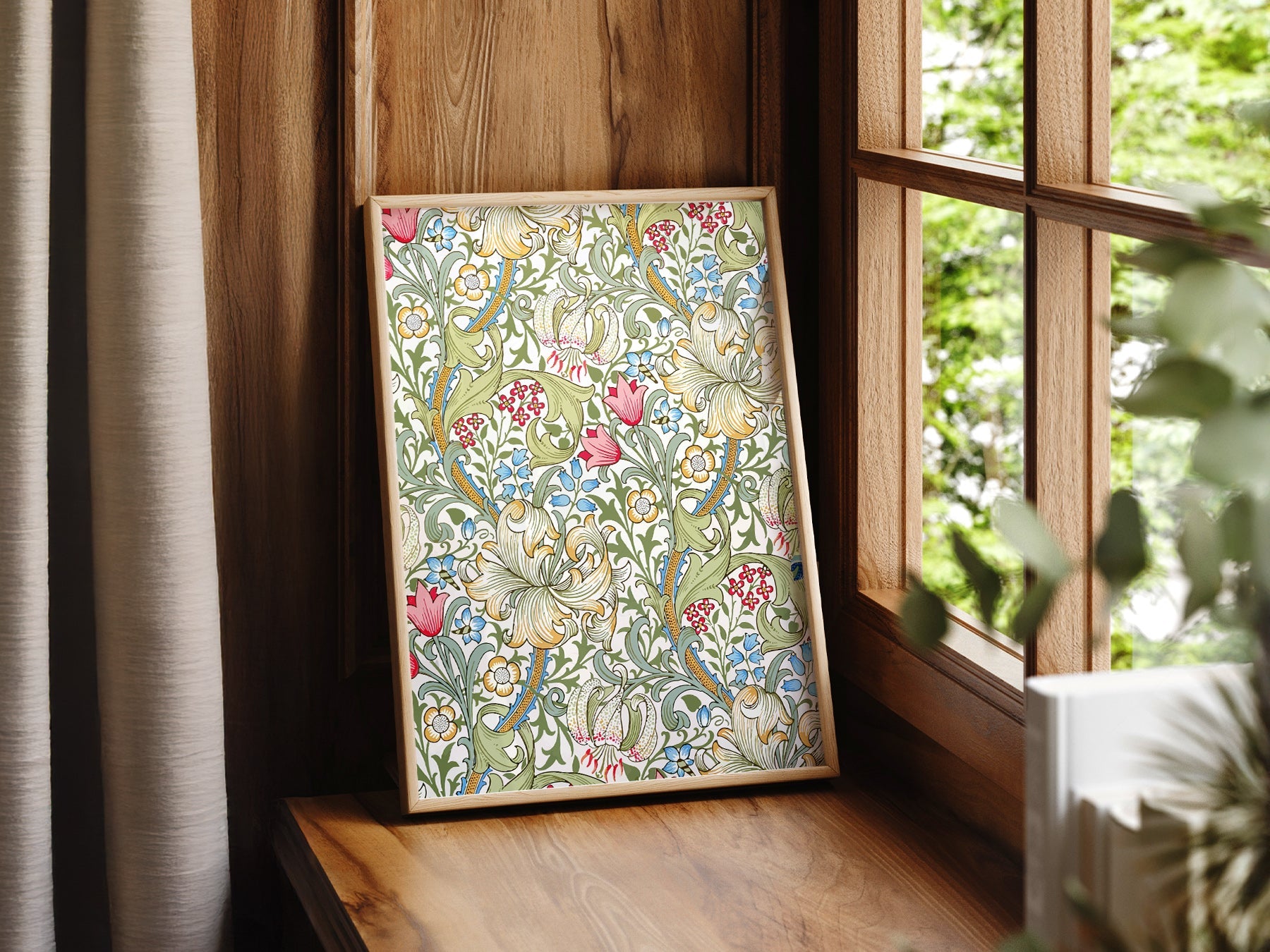 William Morris Golden Lily Art Print – Floral Wall Art