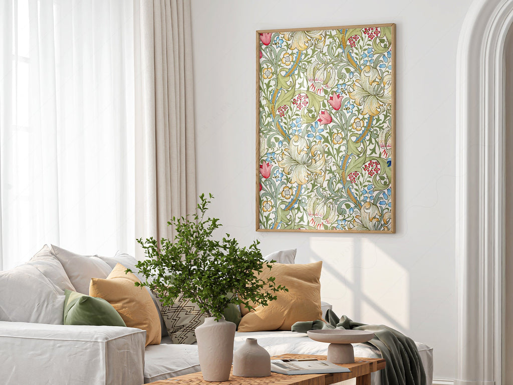 William Morris Golden Lily Art Print – Floral Wall Art
