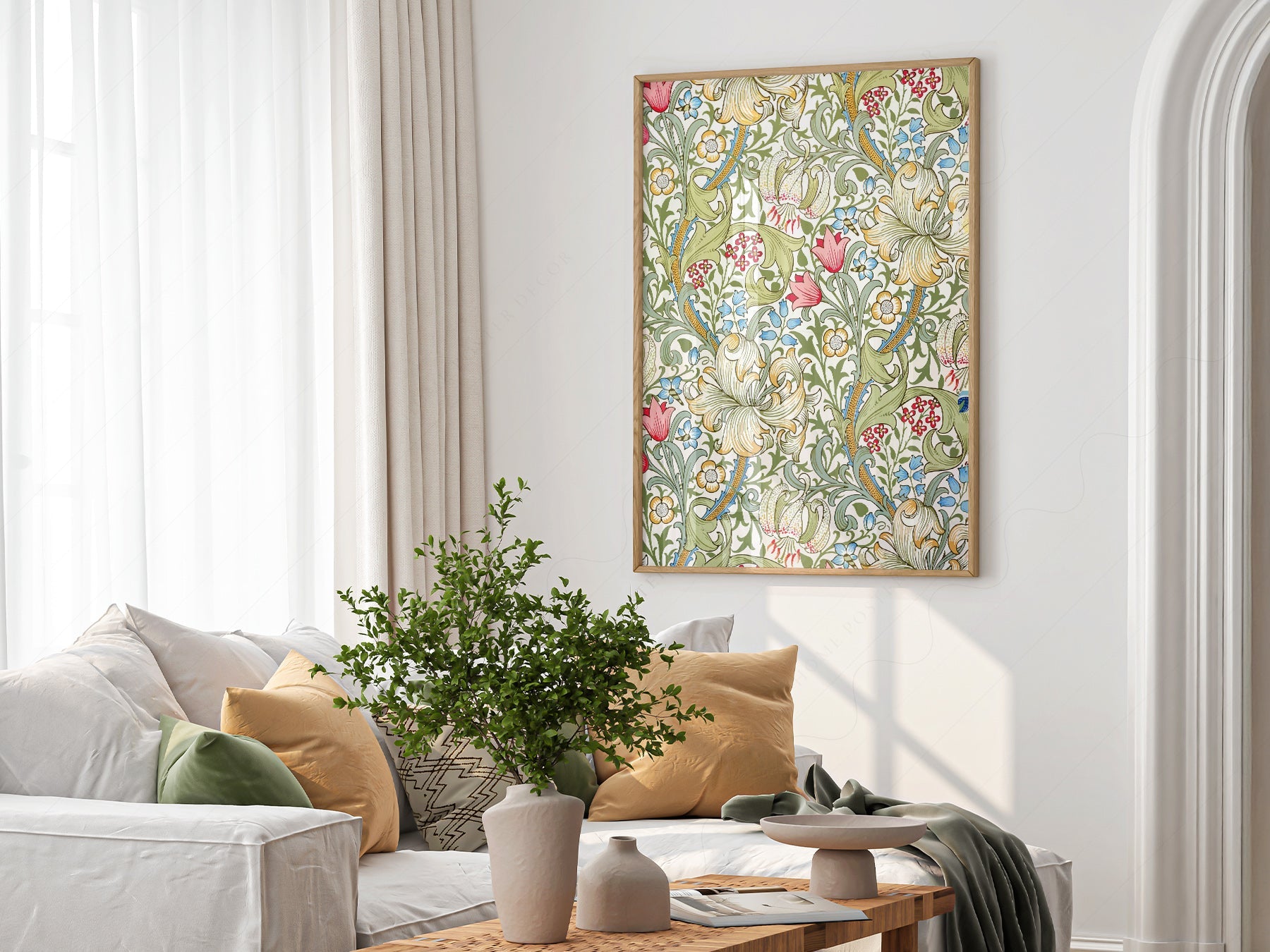 William Morris Golden Lily Art Print – Floral Wall Art