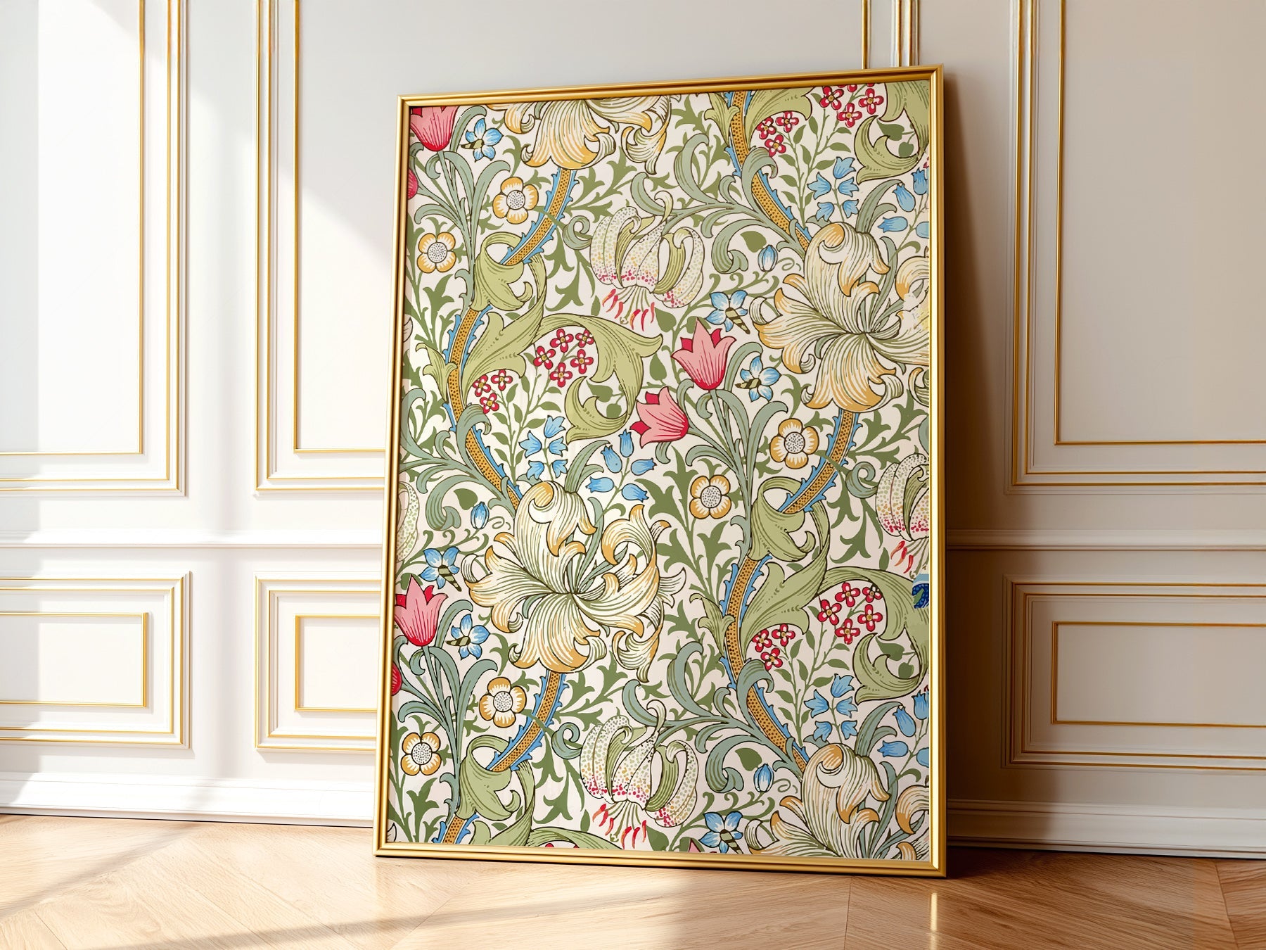 William Morris Golden Lily Art Print – Floral Wall Art