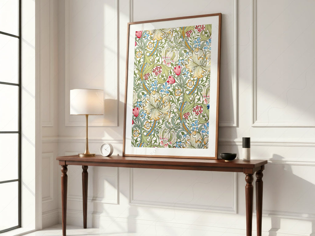 William Morris Golden Lily Art Print – Floral Wall Art