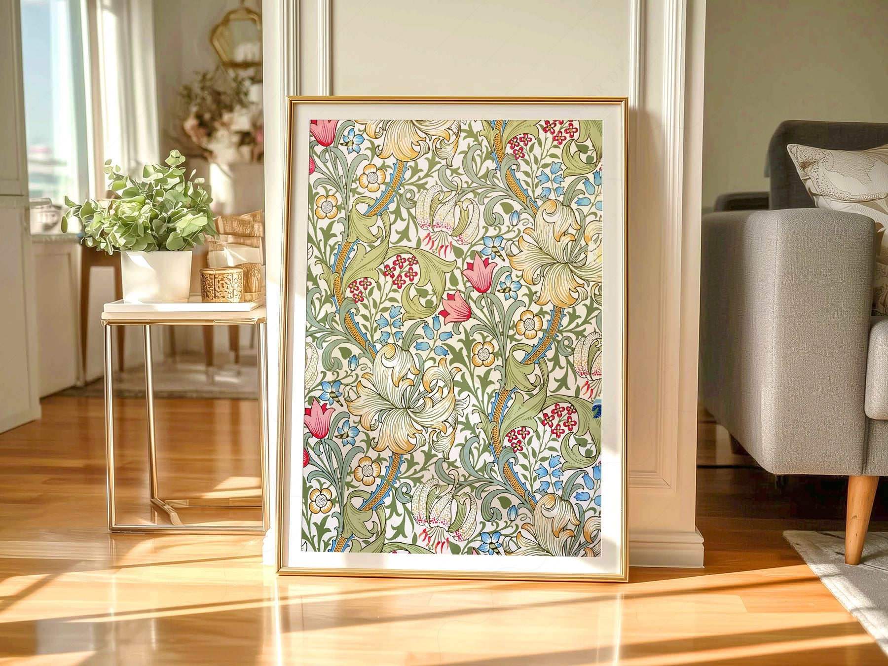 William Morris Golden Lily Art Print – Floral Wall Art