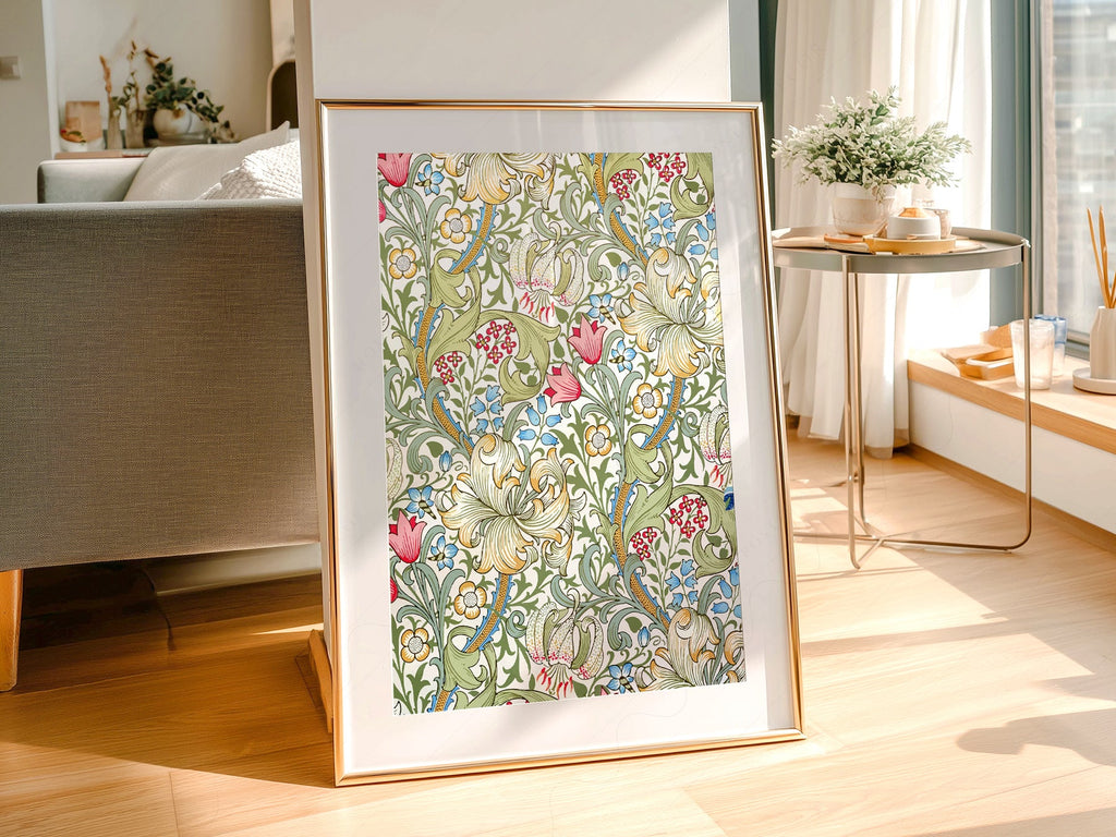 William Morris Golden Lily Art Print – Floral Wall Art