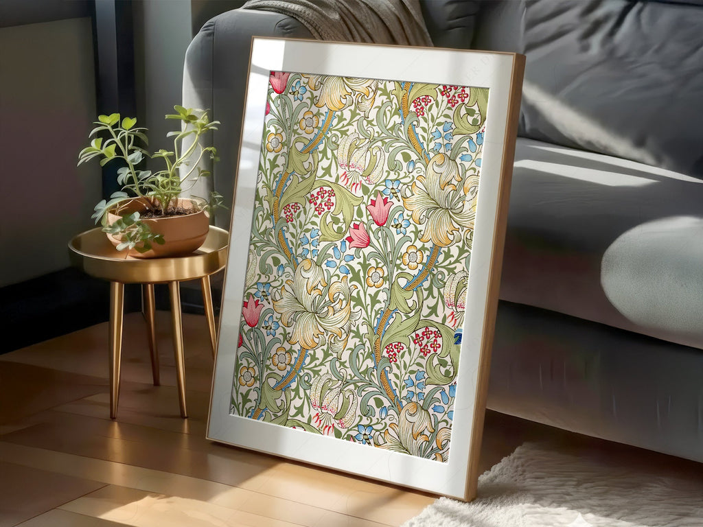 William Morris Golden Lily Art Print – Floral Wall Art