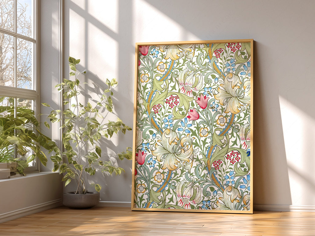 William Morris Golden Lily Art Print – Floral Wall Art