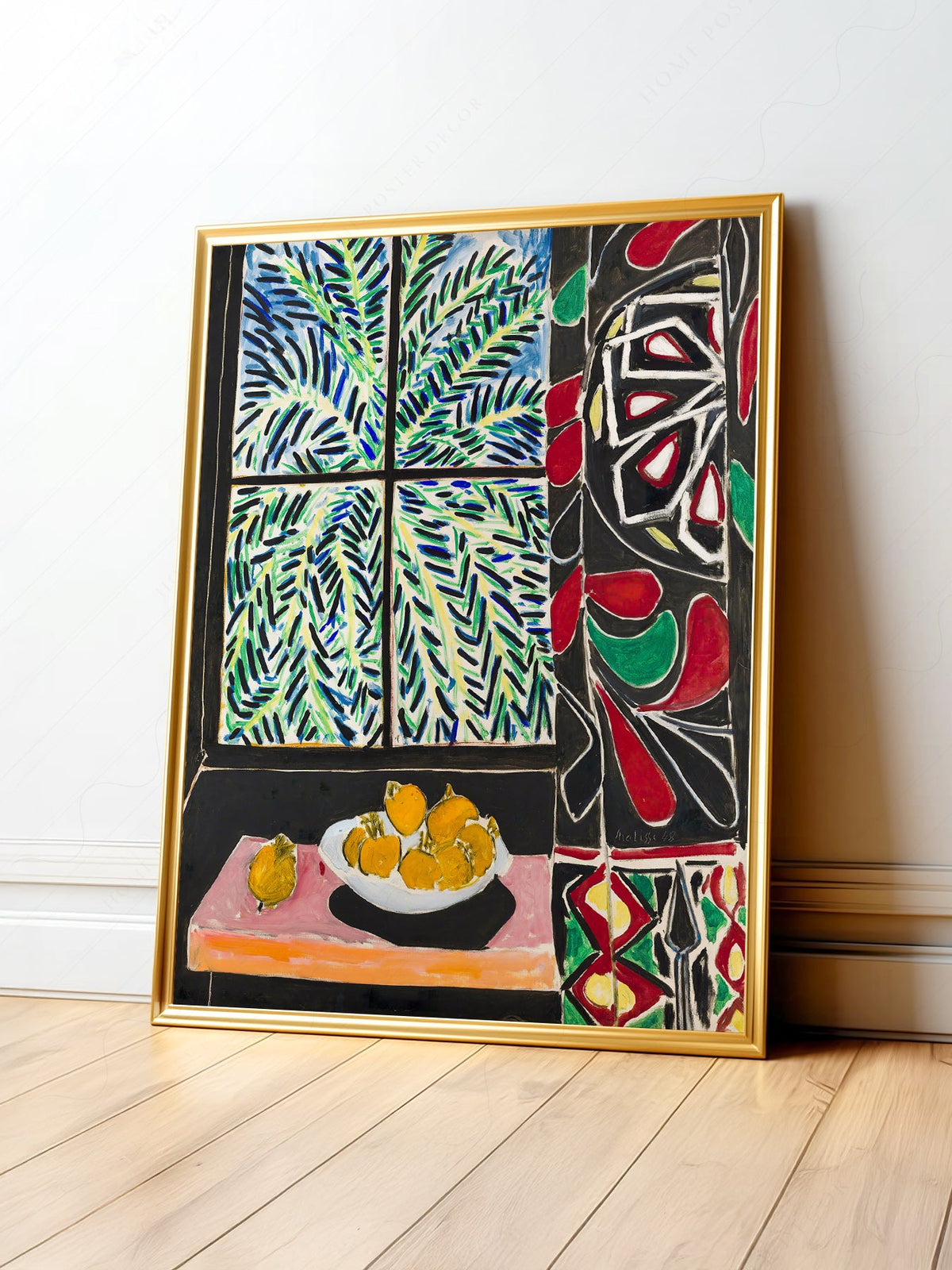 Henri Matisse Interior with Egyptian Curtain Print – Colorful Wall Art