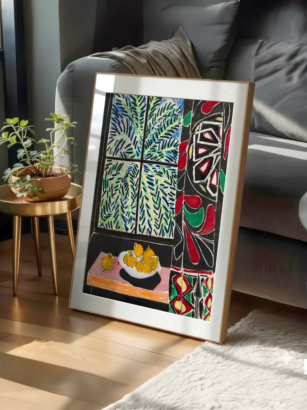 Henri Matisse Interior with Egyptian Curtain Print – Colorful Wall Art