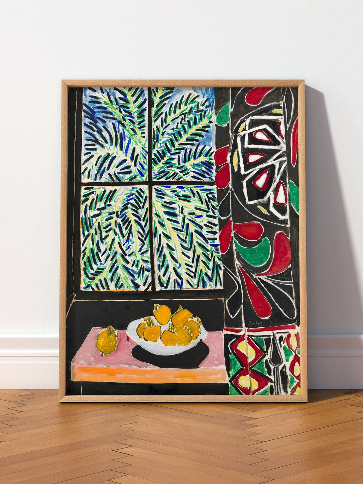 Henri Matisse Interior with Egyptian Curtain Print – Colorful Wall Art