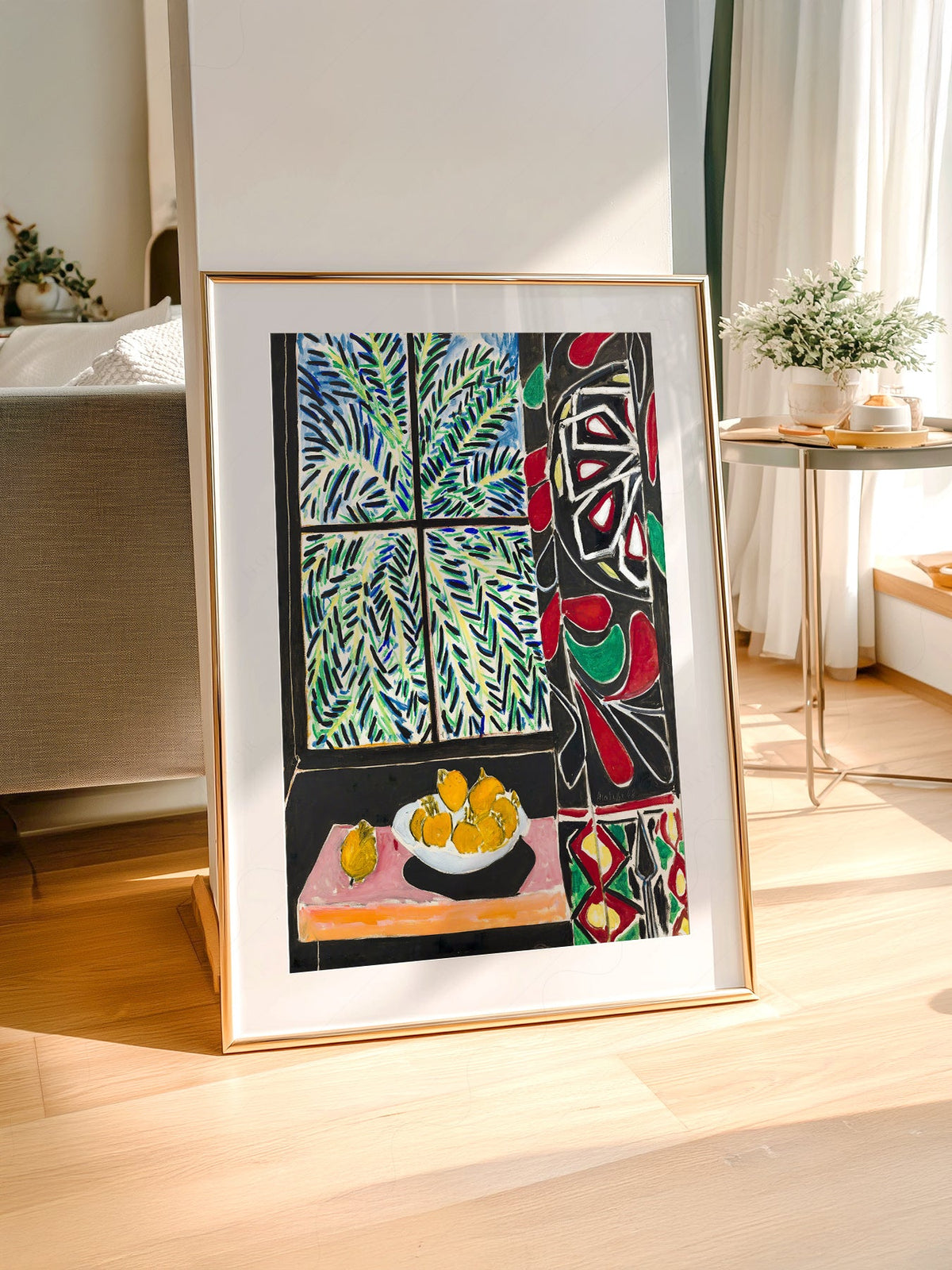 Henri Matisse Interior with Egyptian Curtain Print – Colorful Wall Art