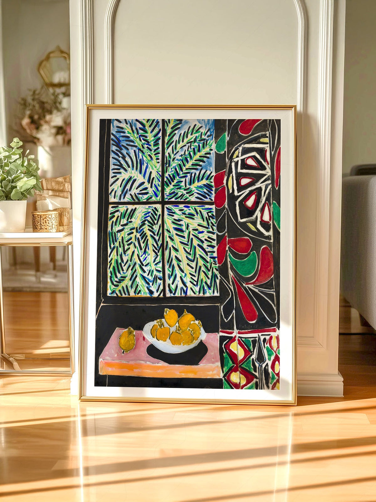 Henri Matisse Interior with Egyptian Curtain Print – Colorful Wall Art