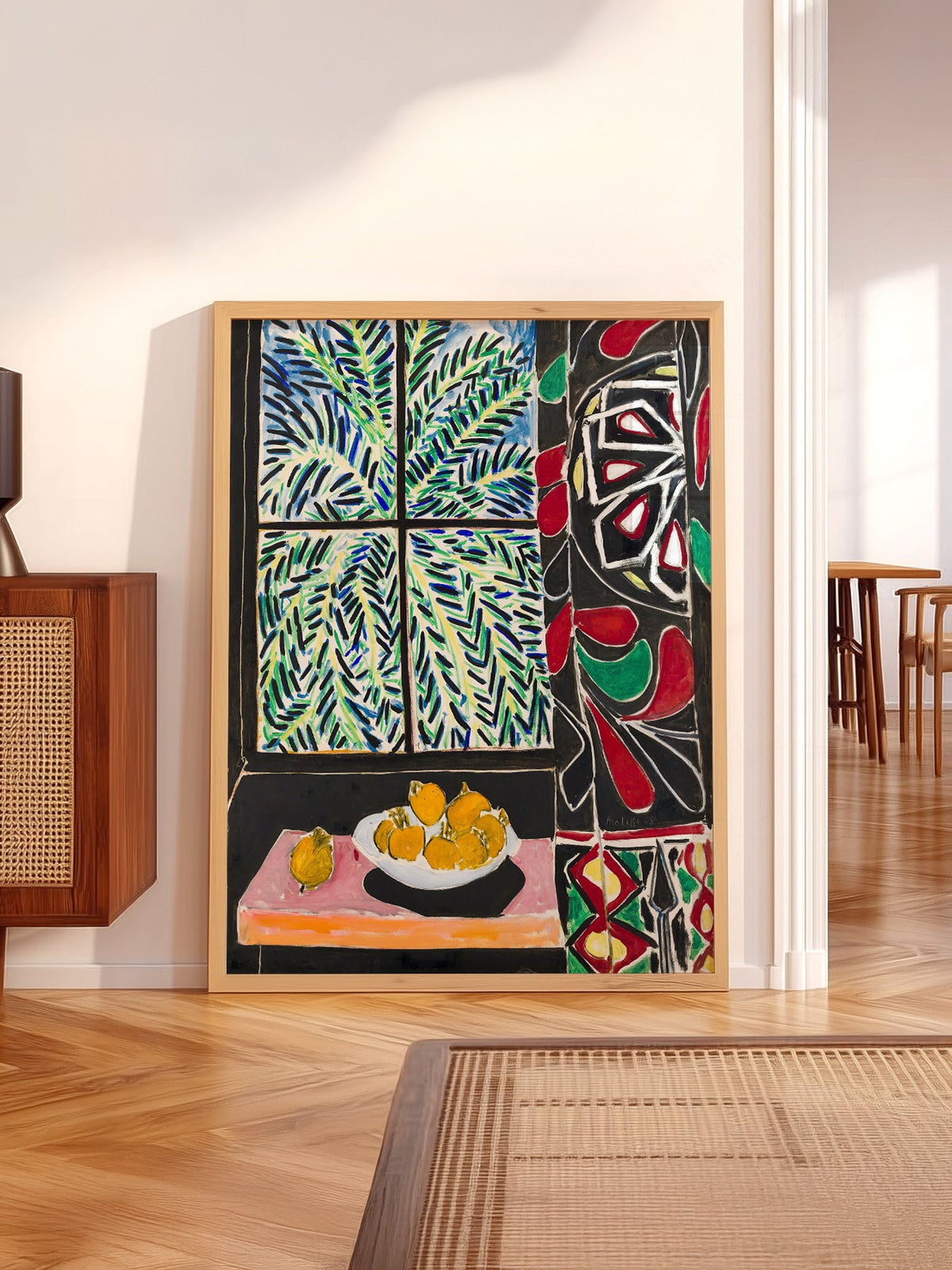Henri Matisse Interior with Egyptian Curtain Print – Colorful Wall Art