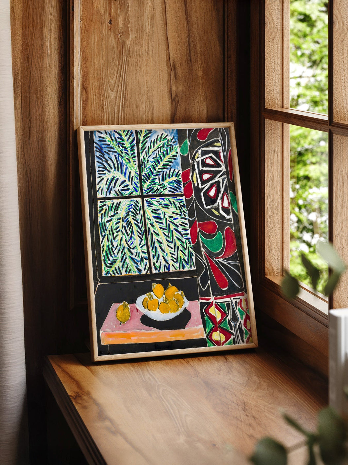 Henri Matisse Interior with Egyptian Curtain Print – Colorful Wall Art