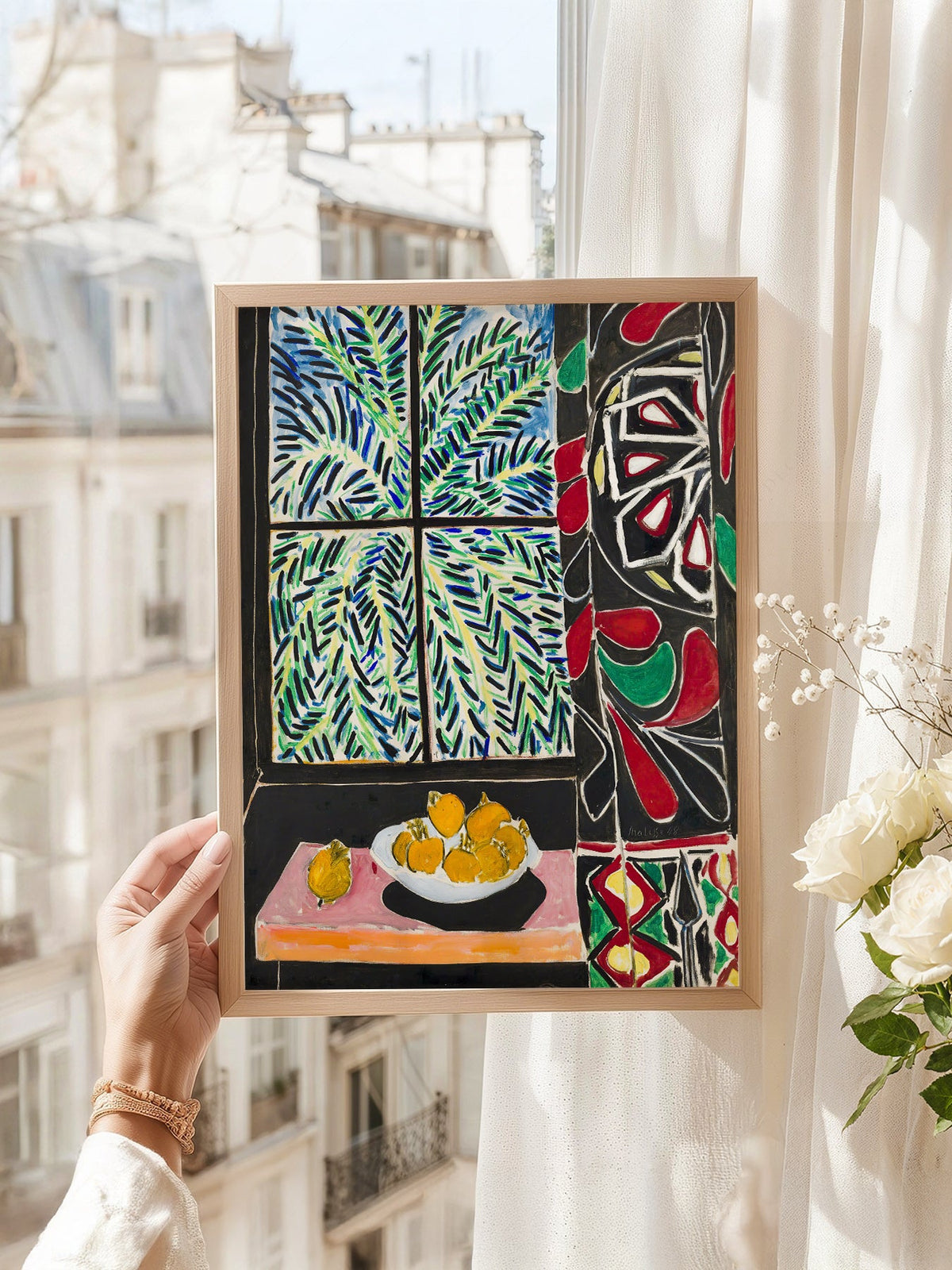 Henri Matisse Interior with Egyptian Curtain Print – Colorful Wall Art