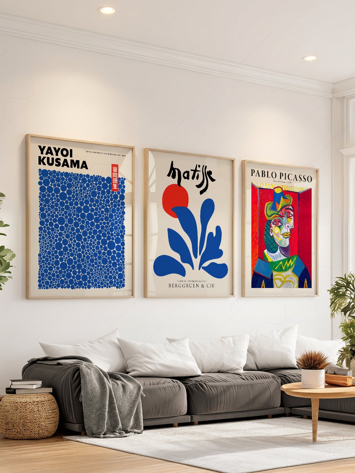 Picasso Kusama Matisse Gallery Wall Set – Modern Art Print Collection