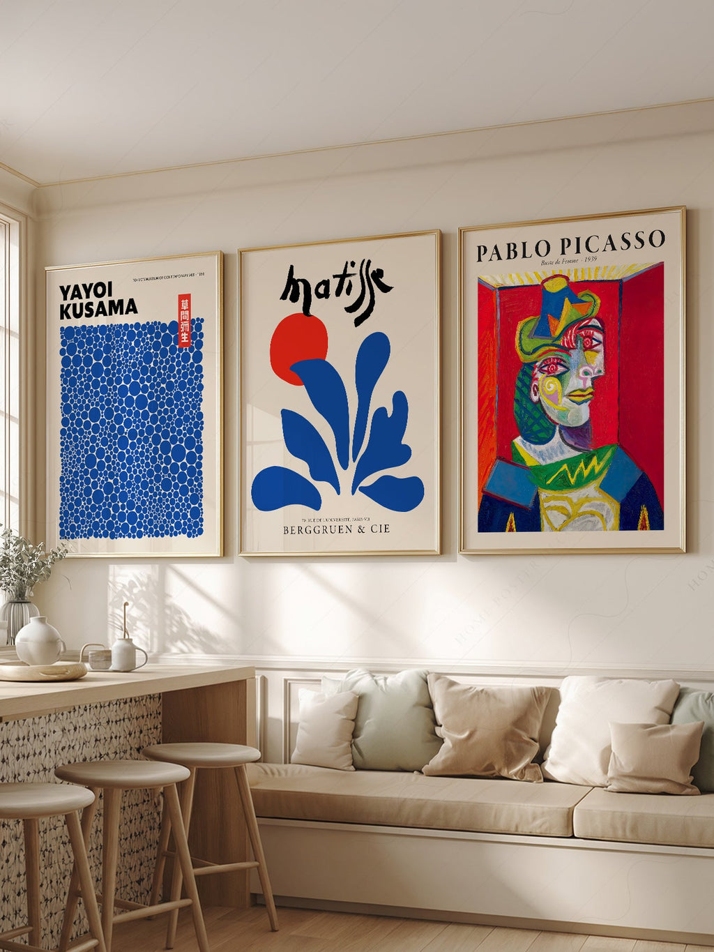 Picasso Kusama Matisse Gallery Wall Set – Modern Art Print Collection