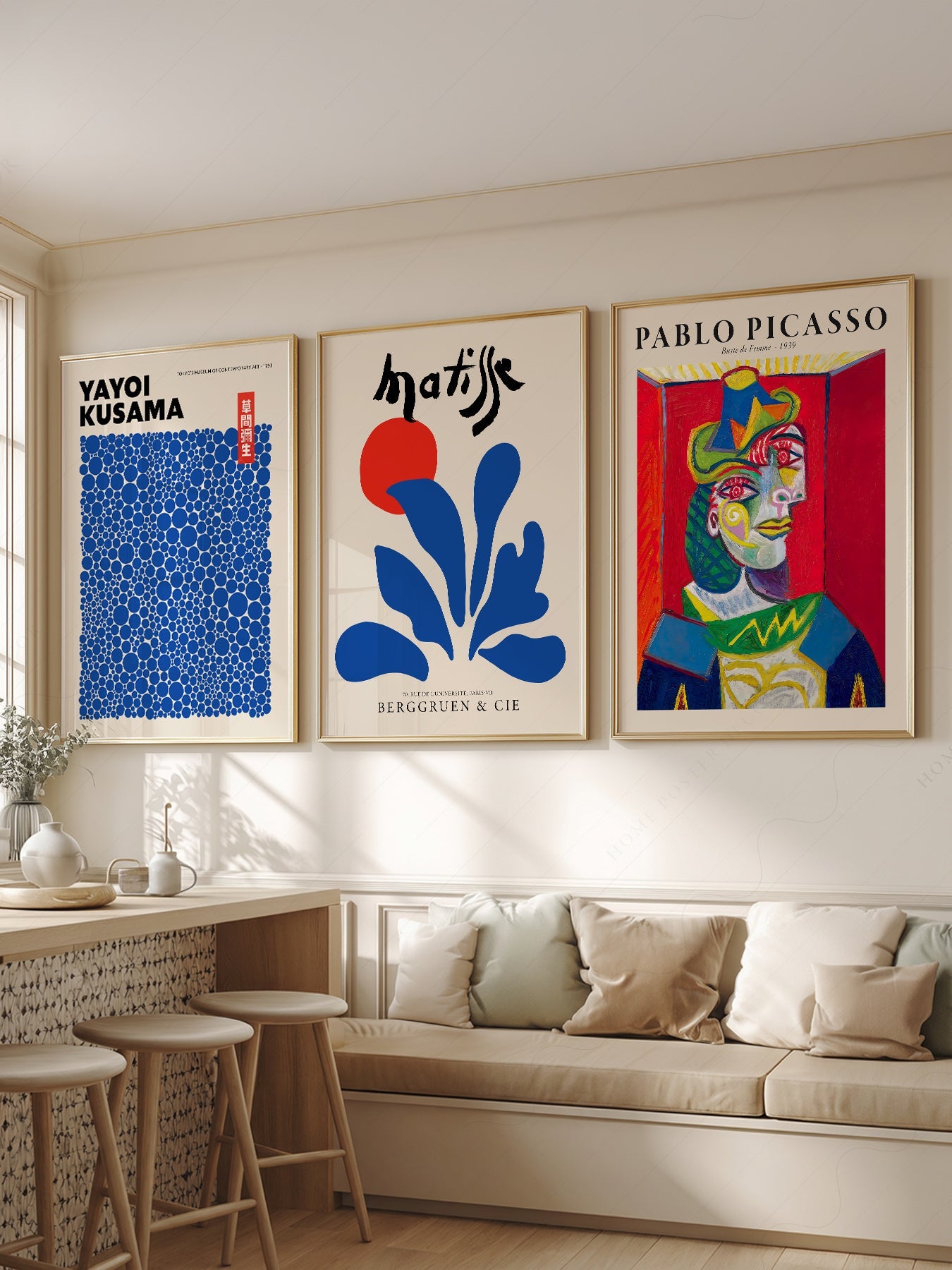 Picasso Kusama Matisse Gallery Wall Set – Modern Art Print Collection