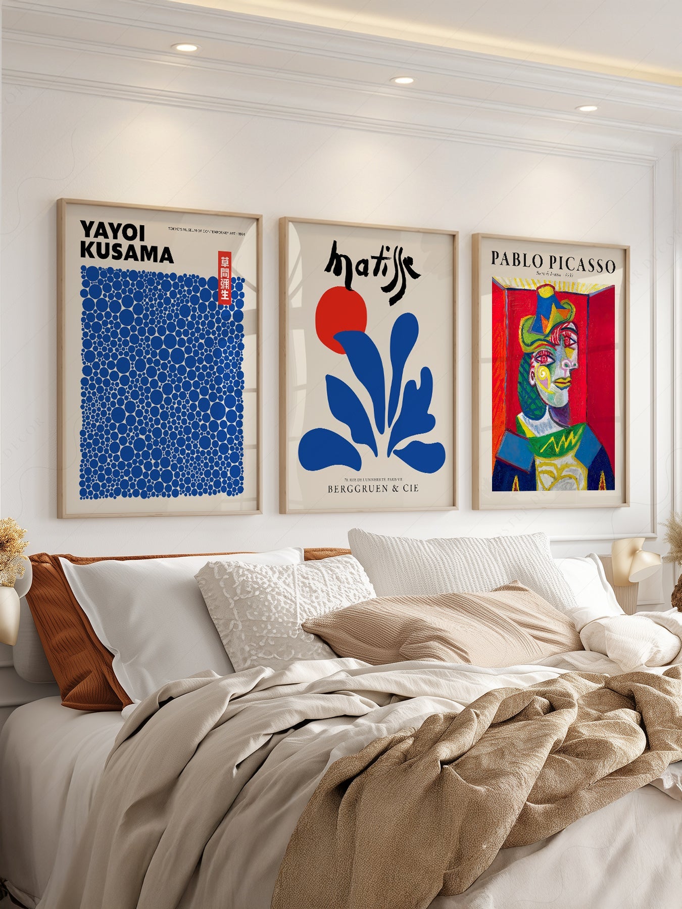 Picasso Kusama Matisse Gallery Wall Set – Modern Art Print Collection