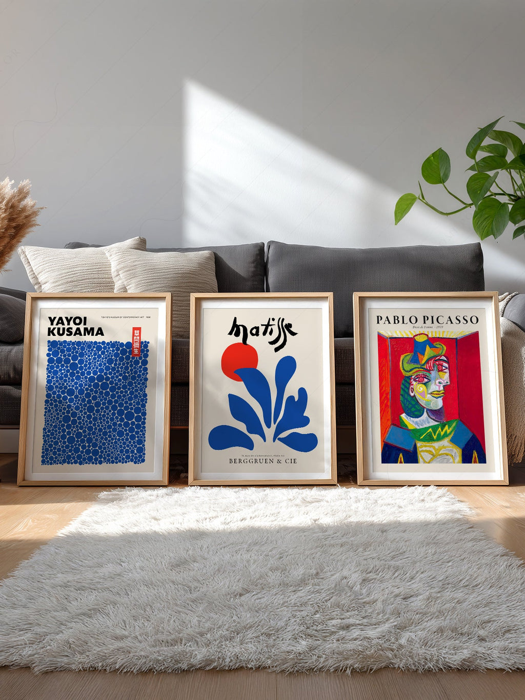 Picasso Kusama Matisse Gallery Wall Set – Modern Art Print Collection