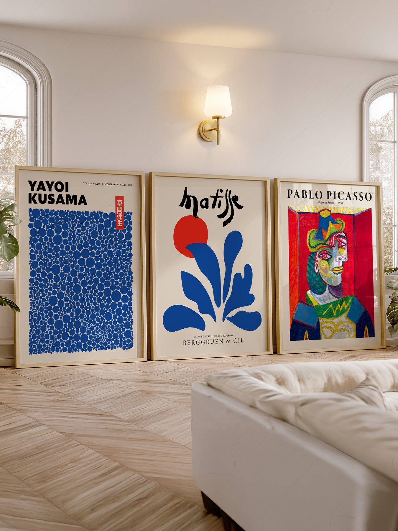 Picasso Kusama Matisse Gallery Wall Set – Modern Art Print Collection