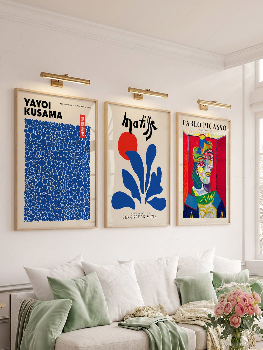 Picasso Kusama Matisse Gallery Wall Set – Modern Art Print Collection