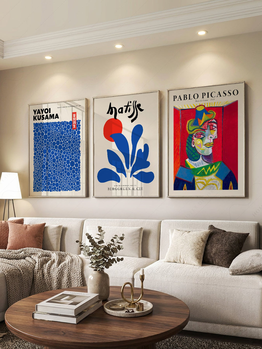 Picasso Kusama Matisse Gallery Wall Set – Modern Art Print Collection
