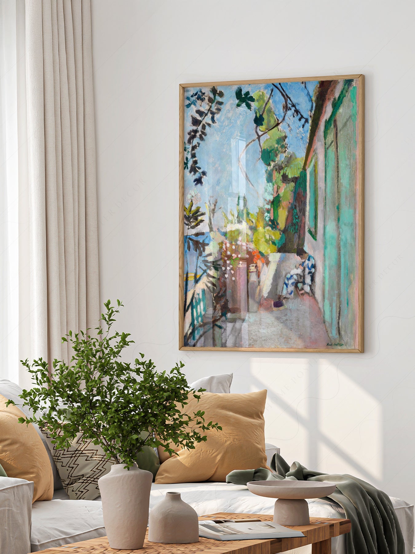 Henri Matisse The Terrace Art Print – Museum Garden Wall Poster